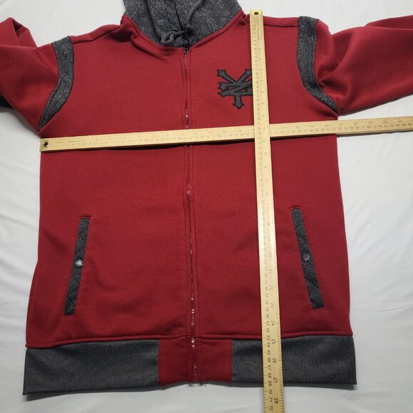 Zoo York Mens Hoodie Jacket Medium Full Zip Fleece Embroidered Logo Pockets - Picture 13 of 16